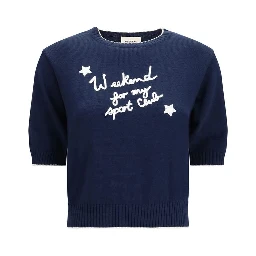 Blue Cotton Sweatshirt