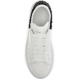 White Calf Leather Bos Taurus Chunky Sneakers