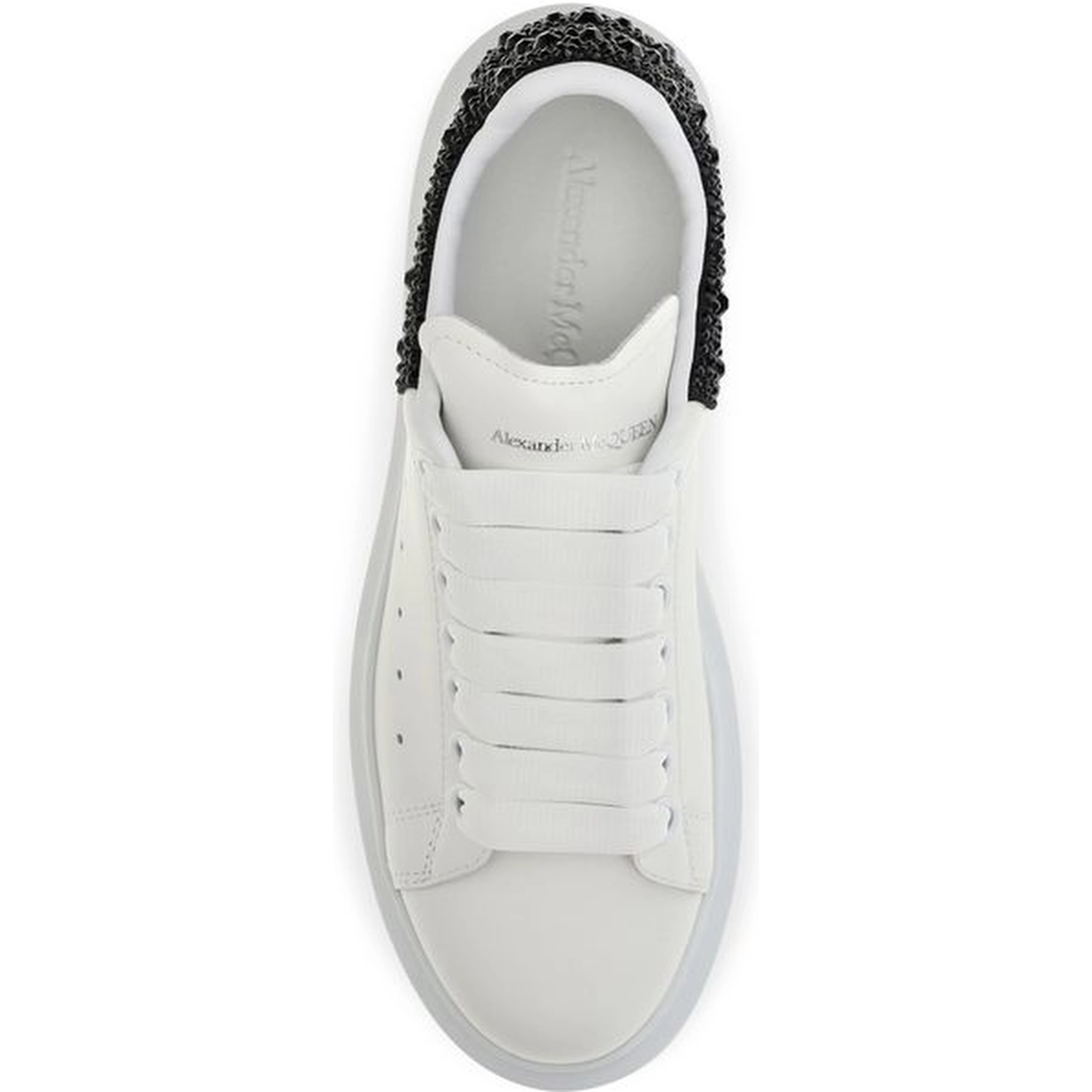 White Calf Leather Bos Taurus Chunky Sneakers