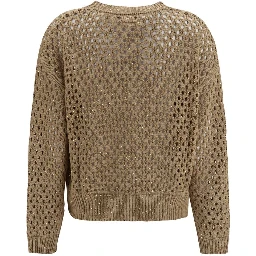 Beige Cotton Sweatshirt