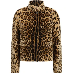 Brown Cotton Full-Length Jacket