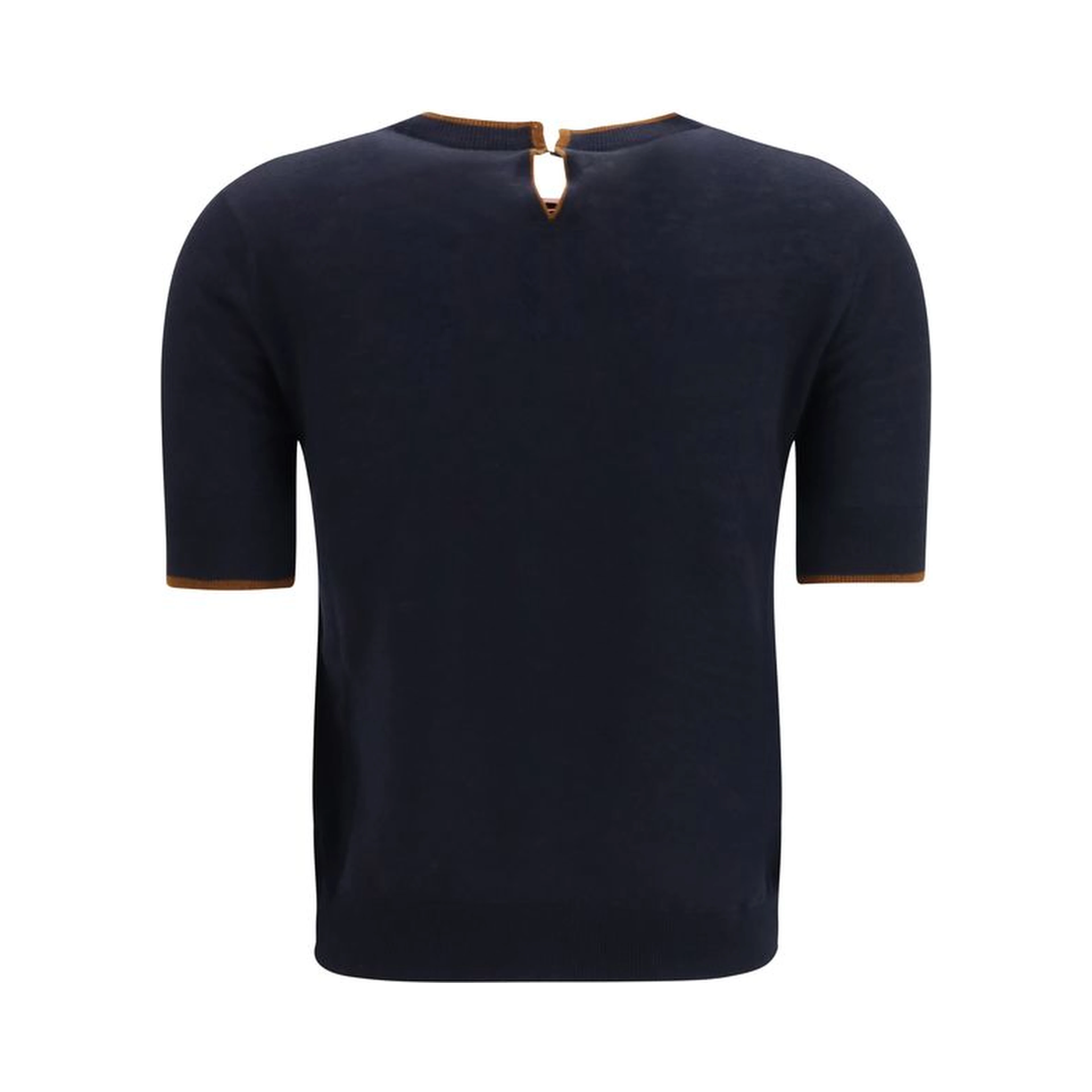 Blue Silk T-Shirt