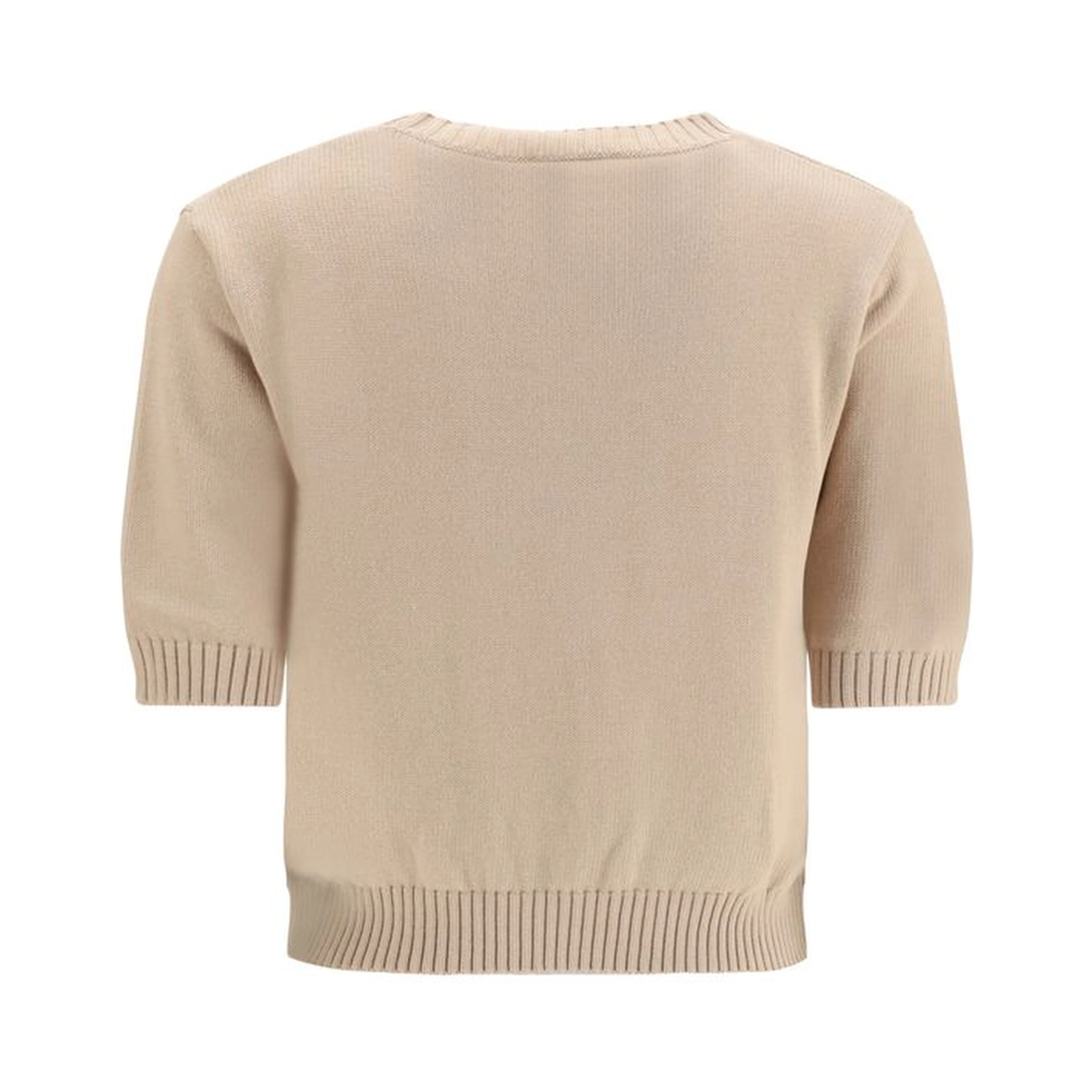 Beige Cotton Sweatshirt