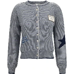 Blue Cotton Cardigan