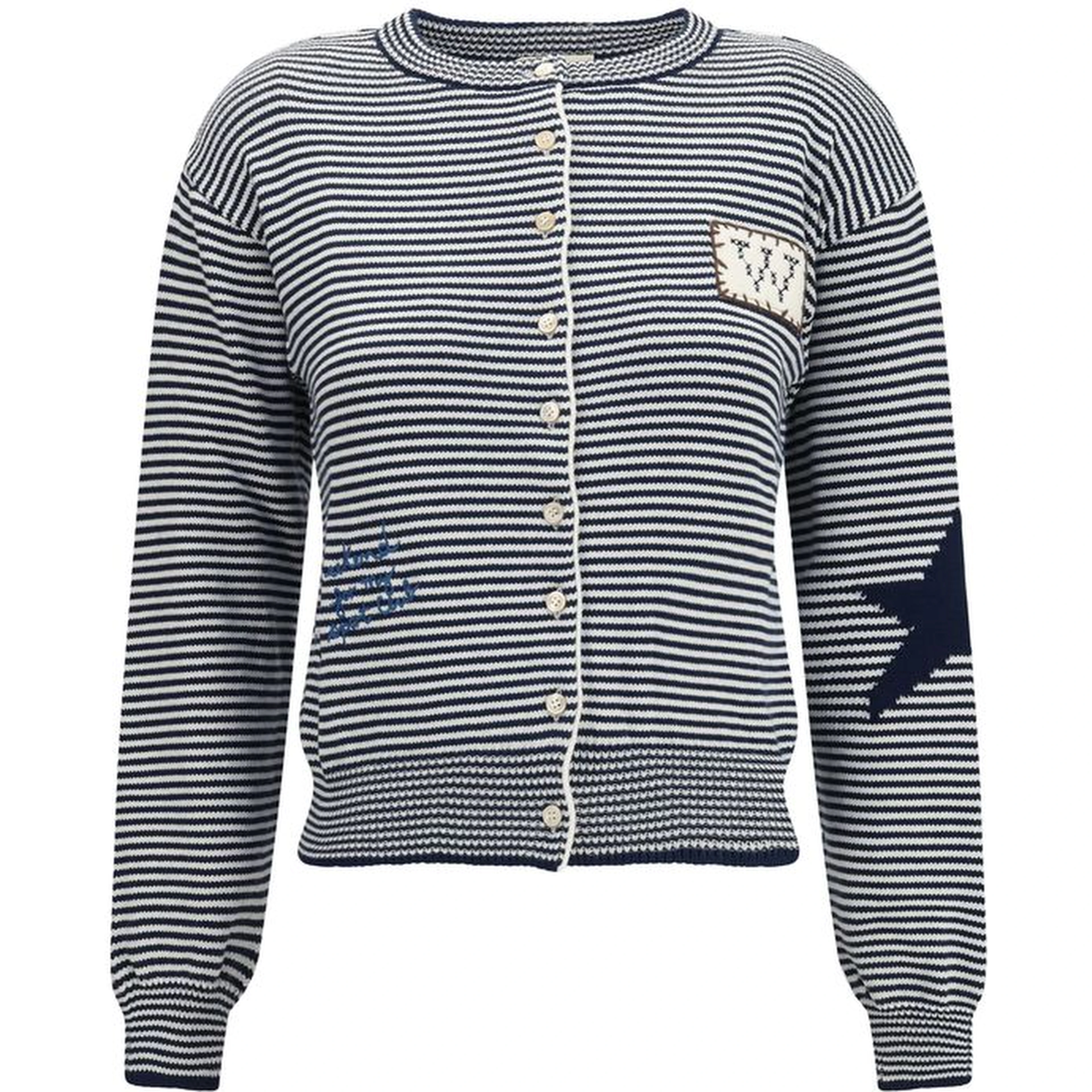 Blue Cotton Cardigan