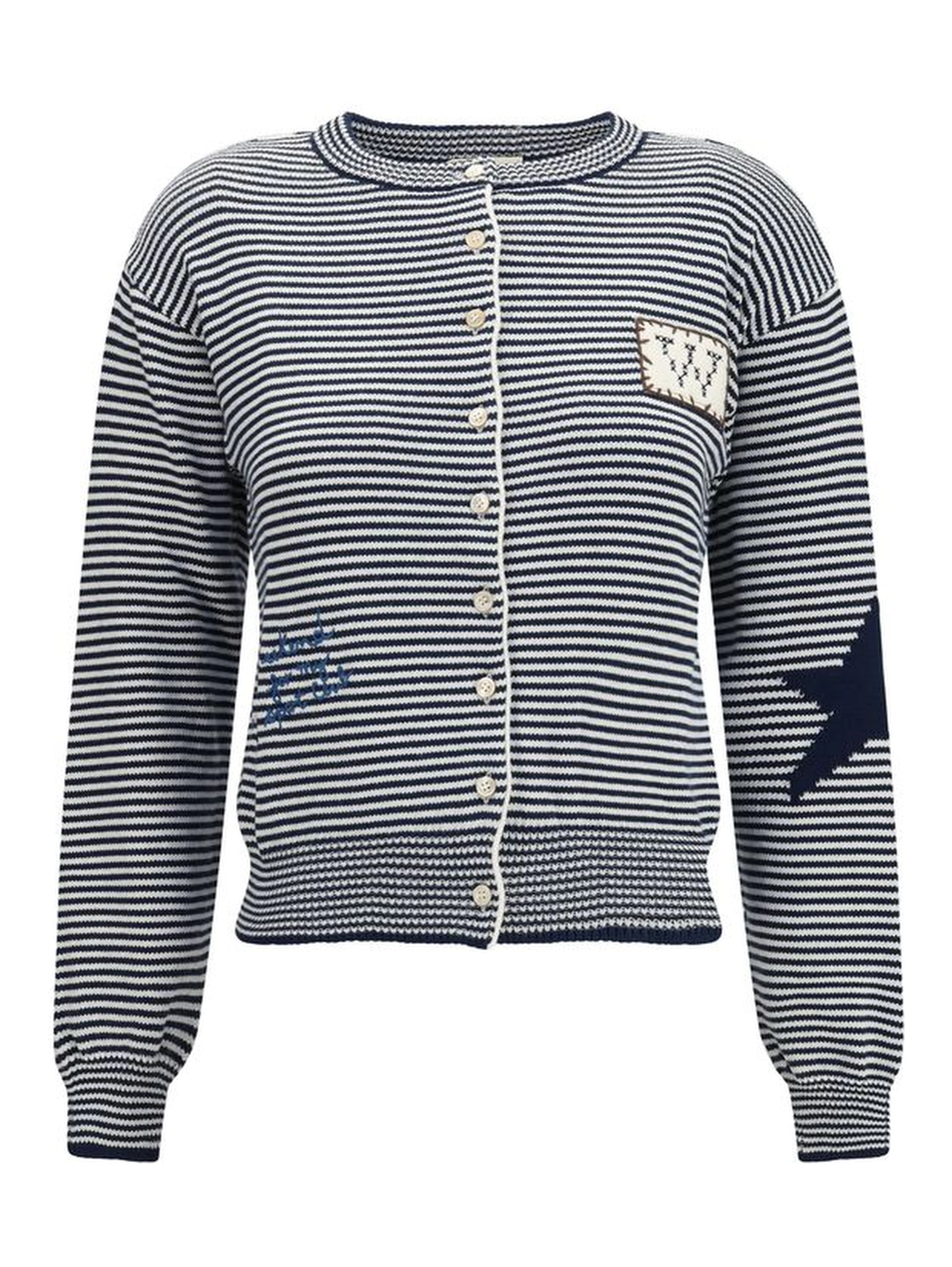 Blue Cotton Cardigan