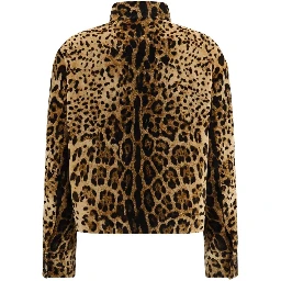 Brown Cotton Full-Length Jacket