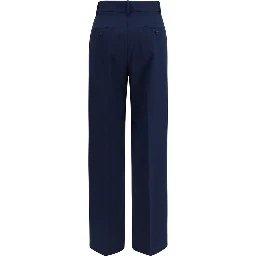 Blue Wool Oves Aries Casual Pants