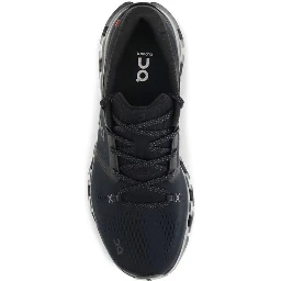 Black Fabric Athletic Sneakers
