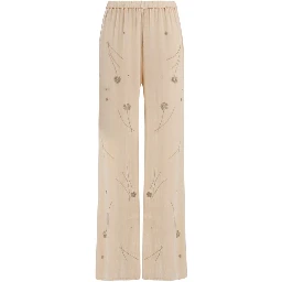 Multicolor Viscose Flared Pants