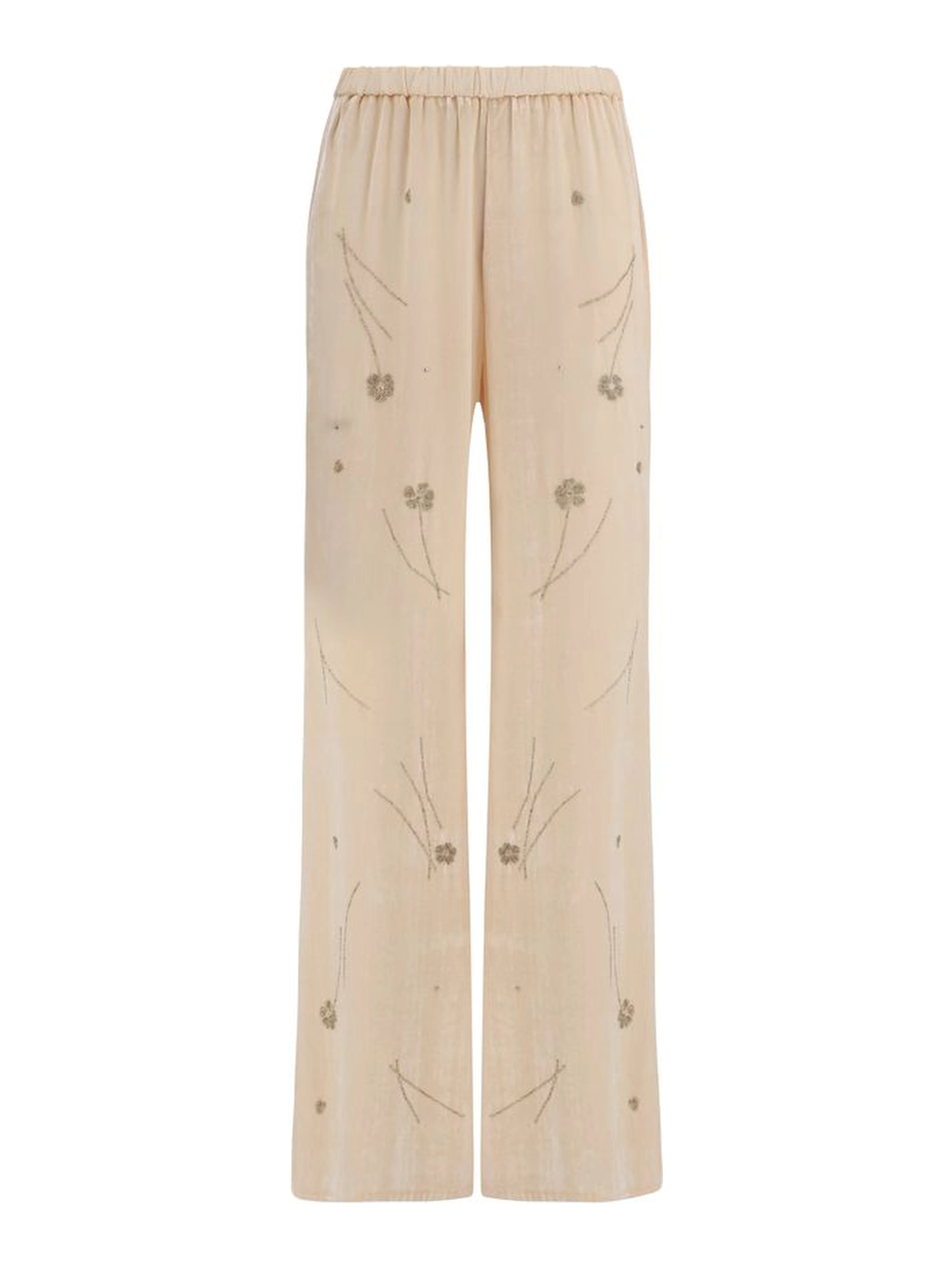 Multicolor Viscose Flared Pants