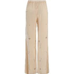 Multicolor Viscose Flared Pants
