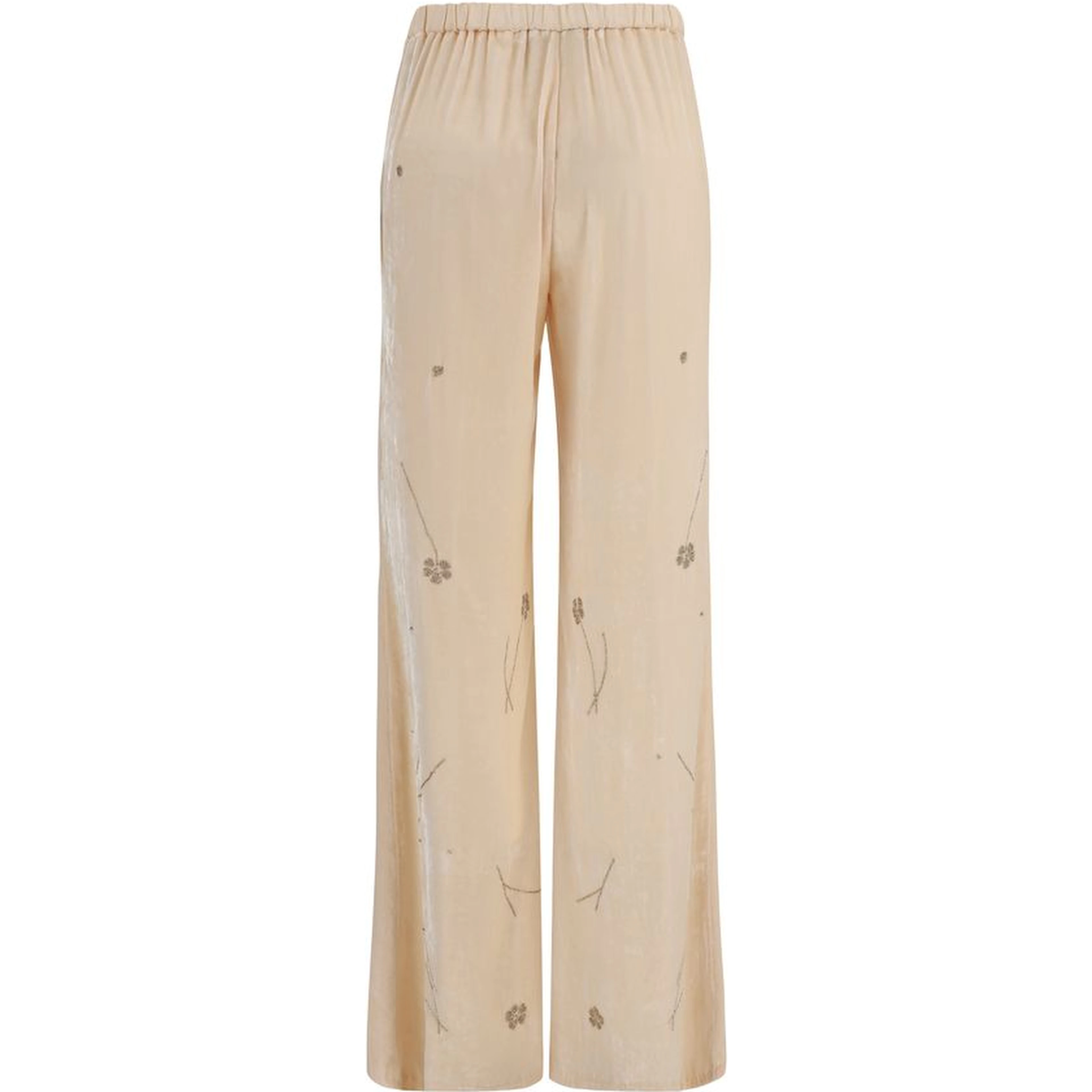 Multicolor Viscose Flared Pants