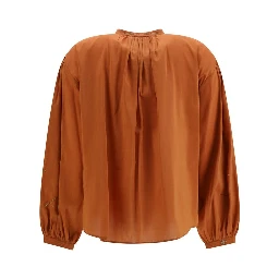 Orange Cotton Pattern Shirt