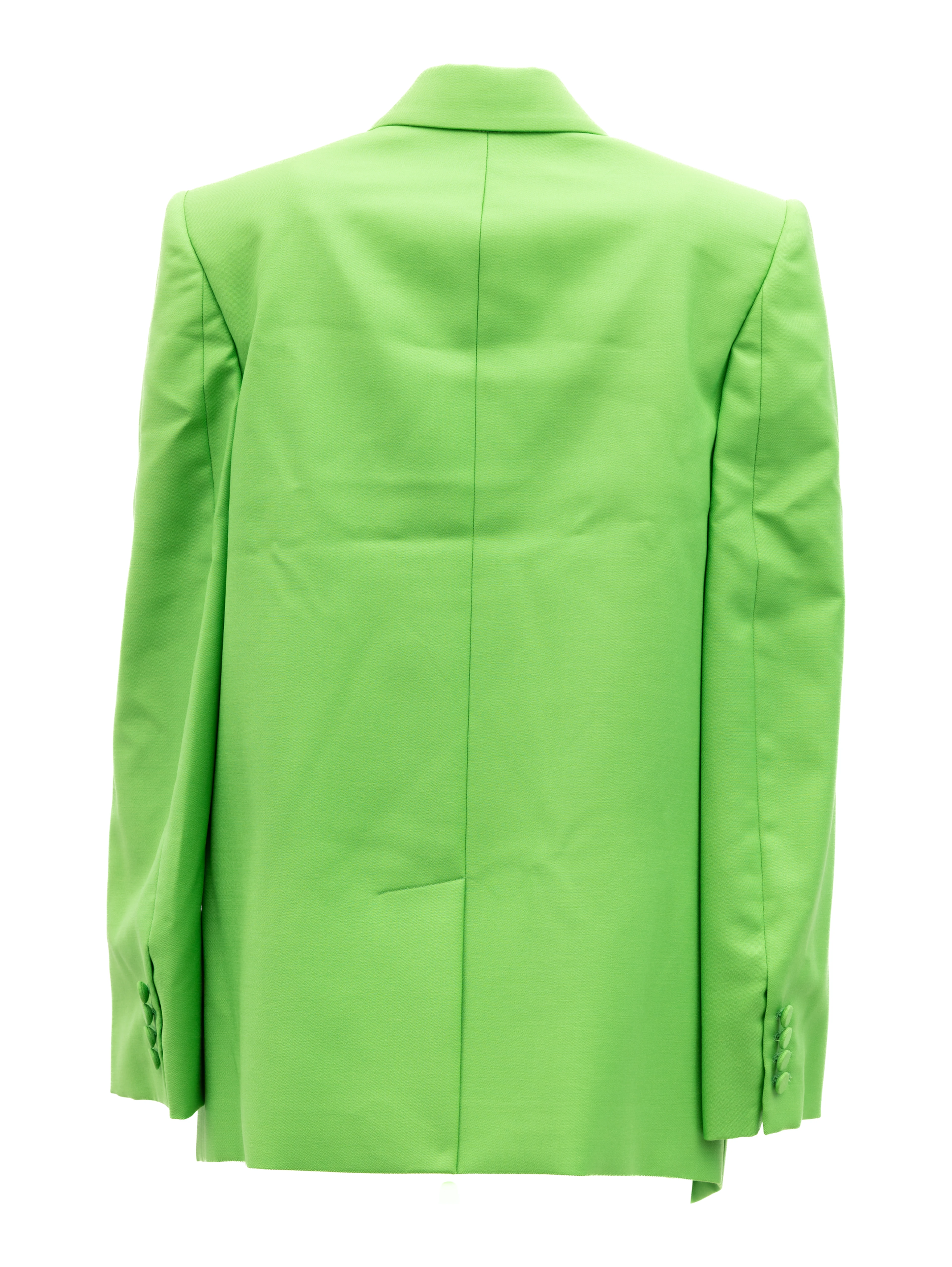 Green Women Wool Blazer