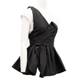 Black Women Polyester Top