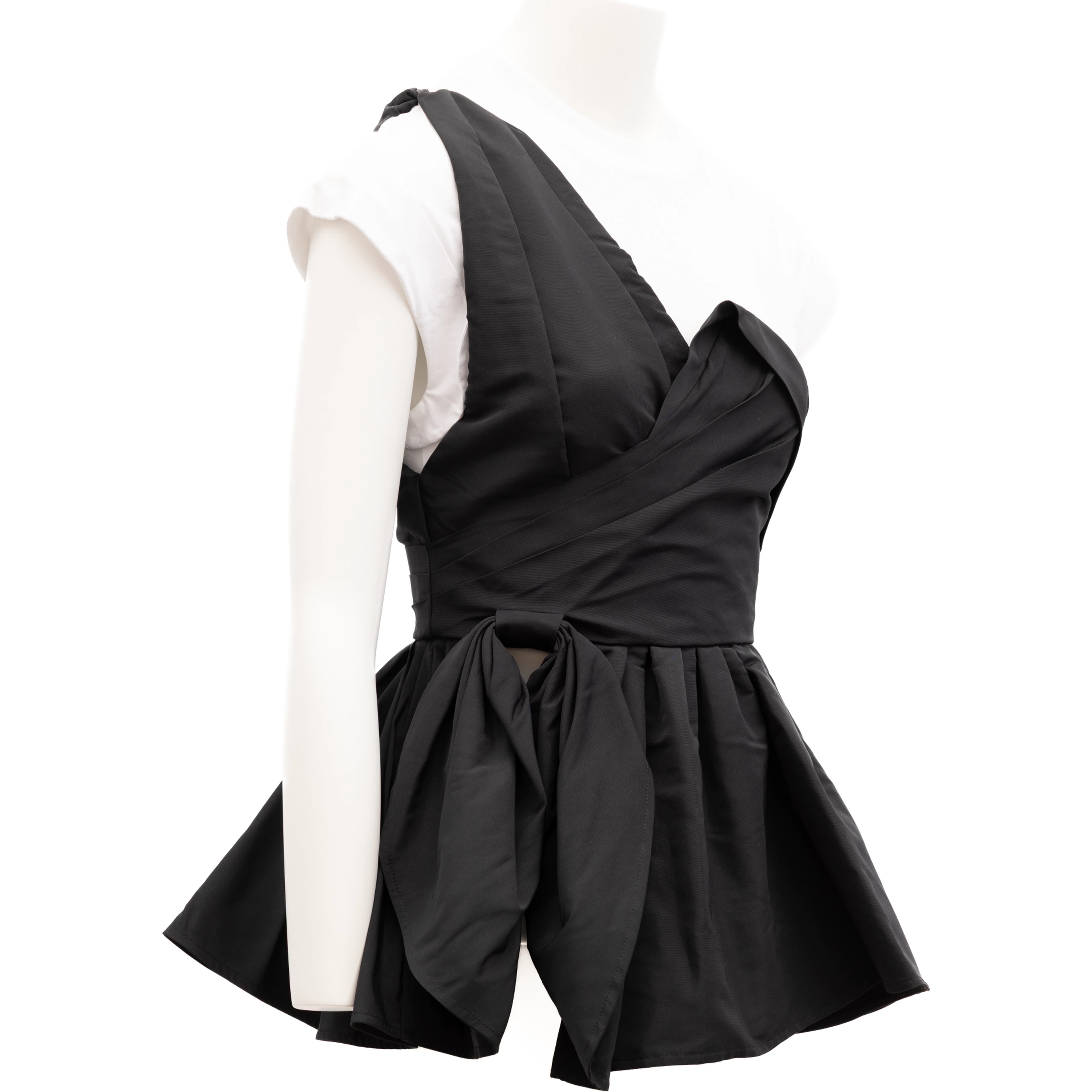 Black Women Polyester Top