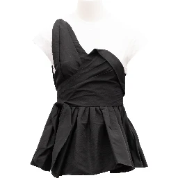 Black Women Polyester Top