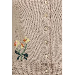 Beige Cotton Cardigan