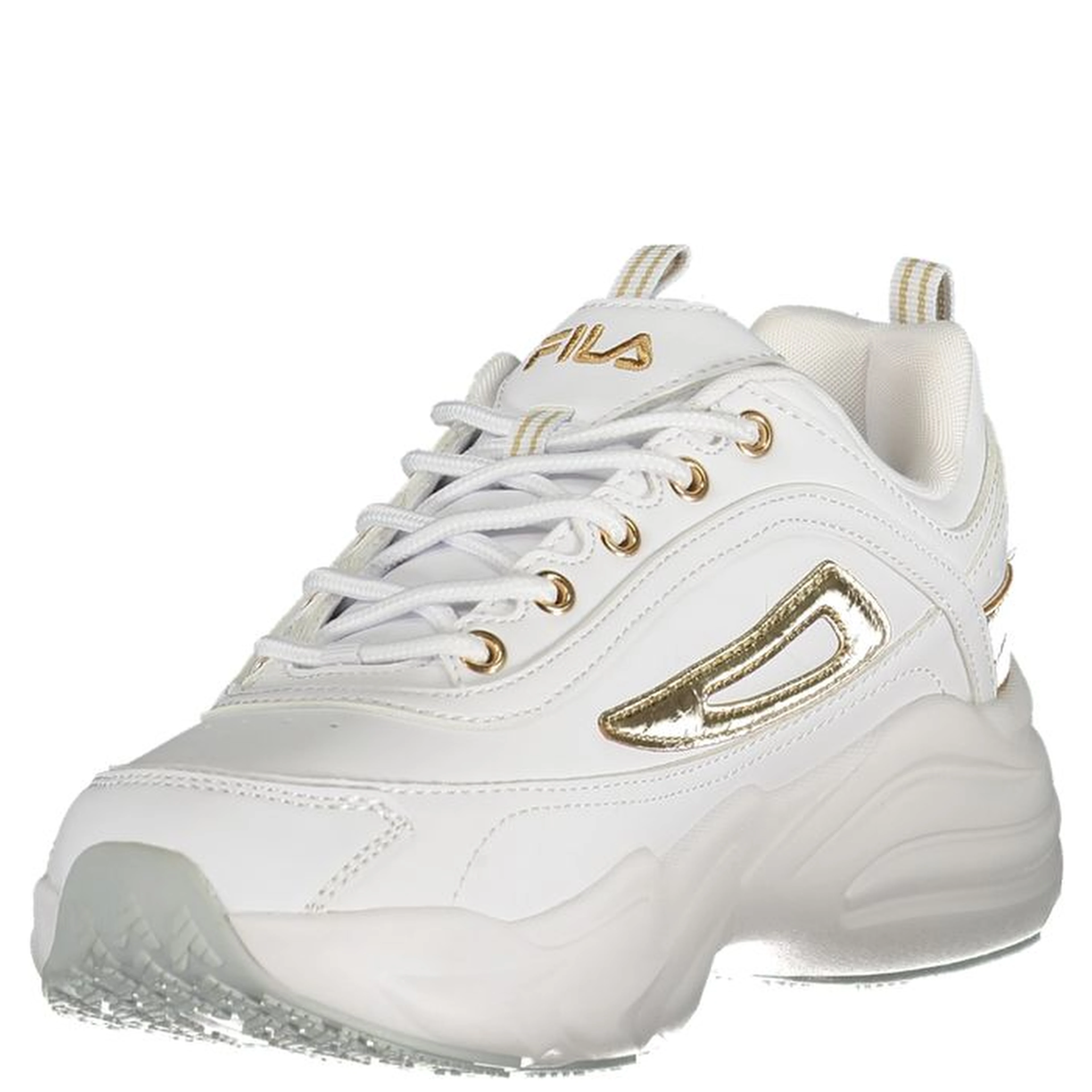 White Polyester Women Sneaker