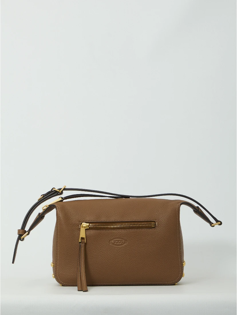 Metal Dots mini leather bag