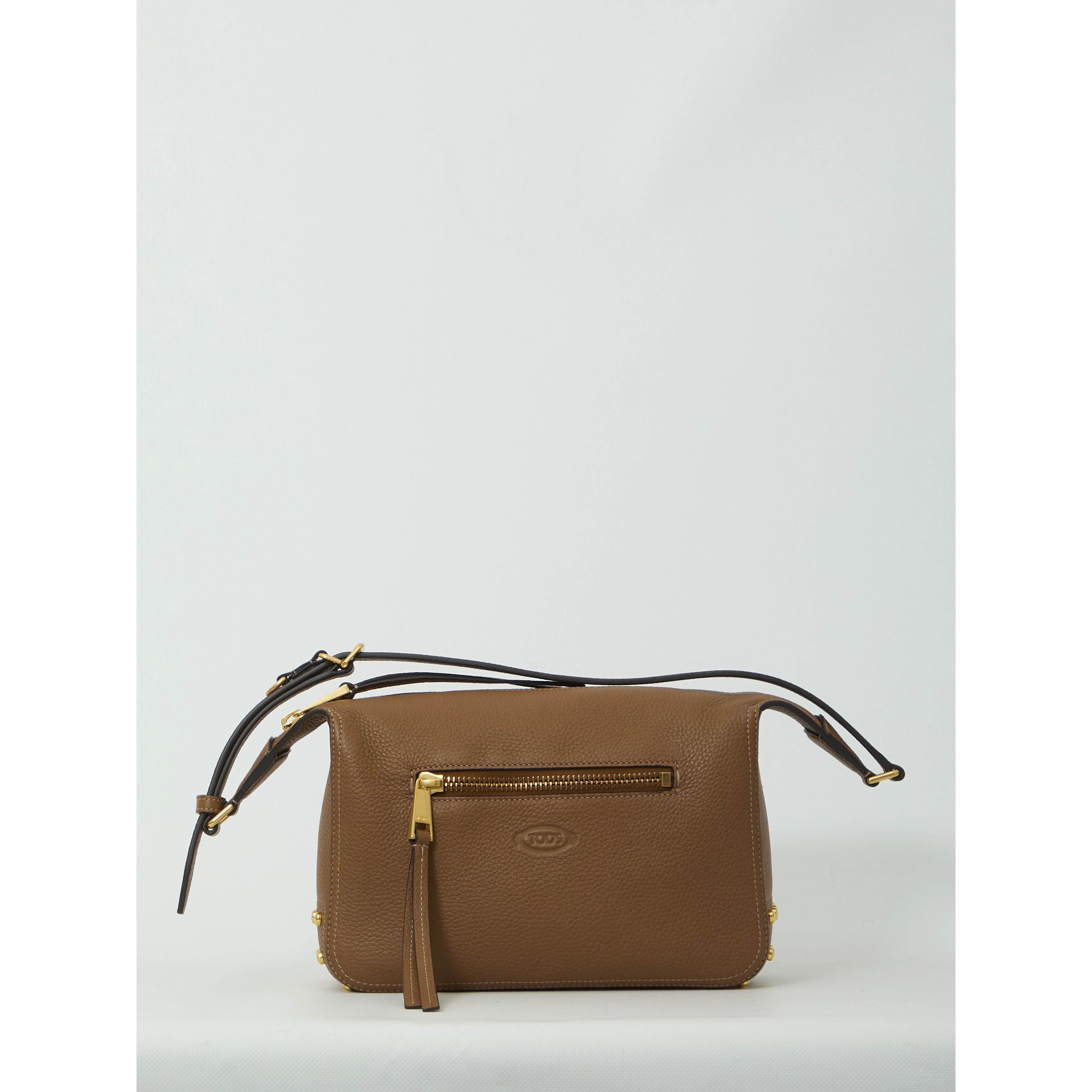 Metal Dots mini leather bag