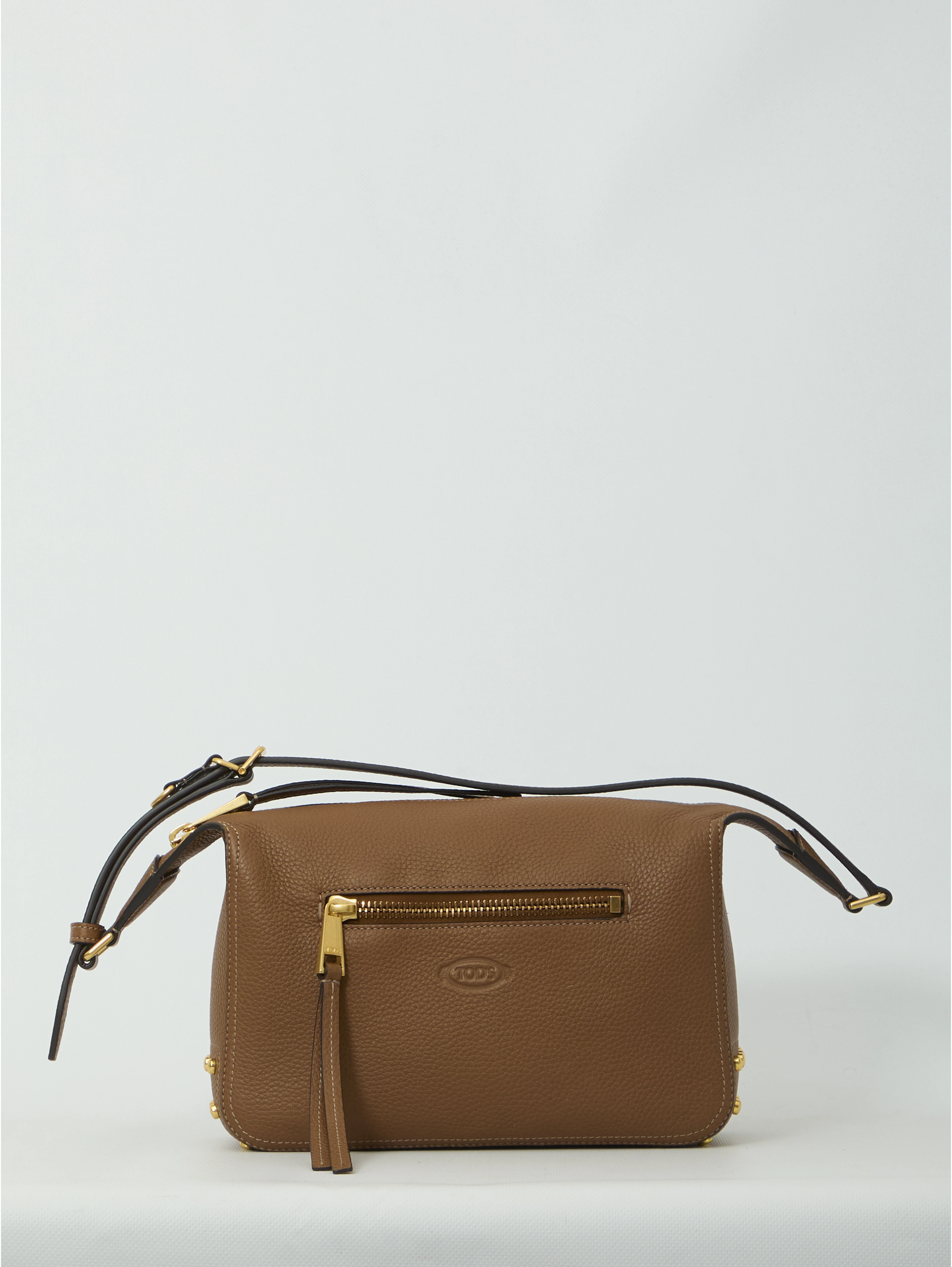 Metal Dots mini leather bag