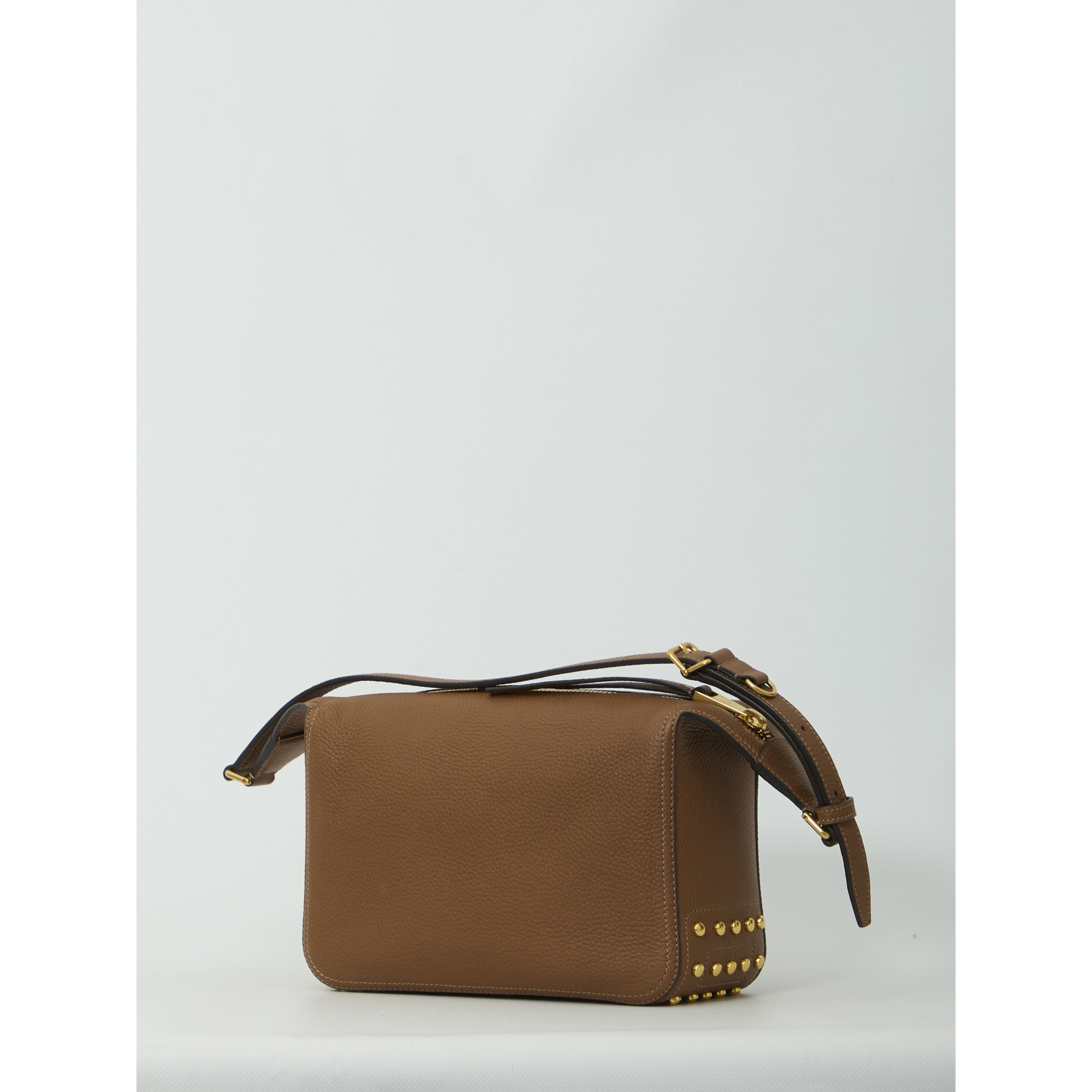 Metal Dots mini leather bag