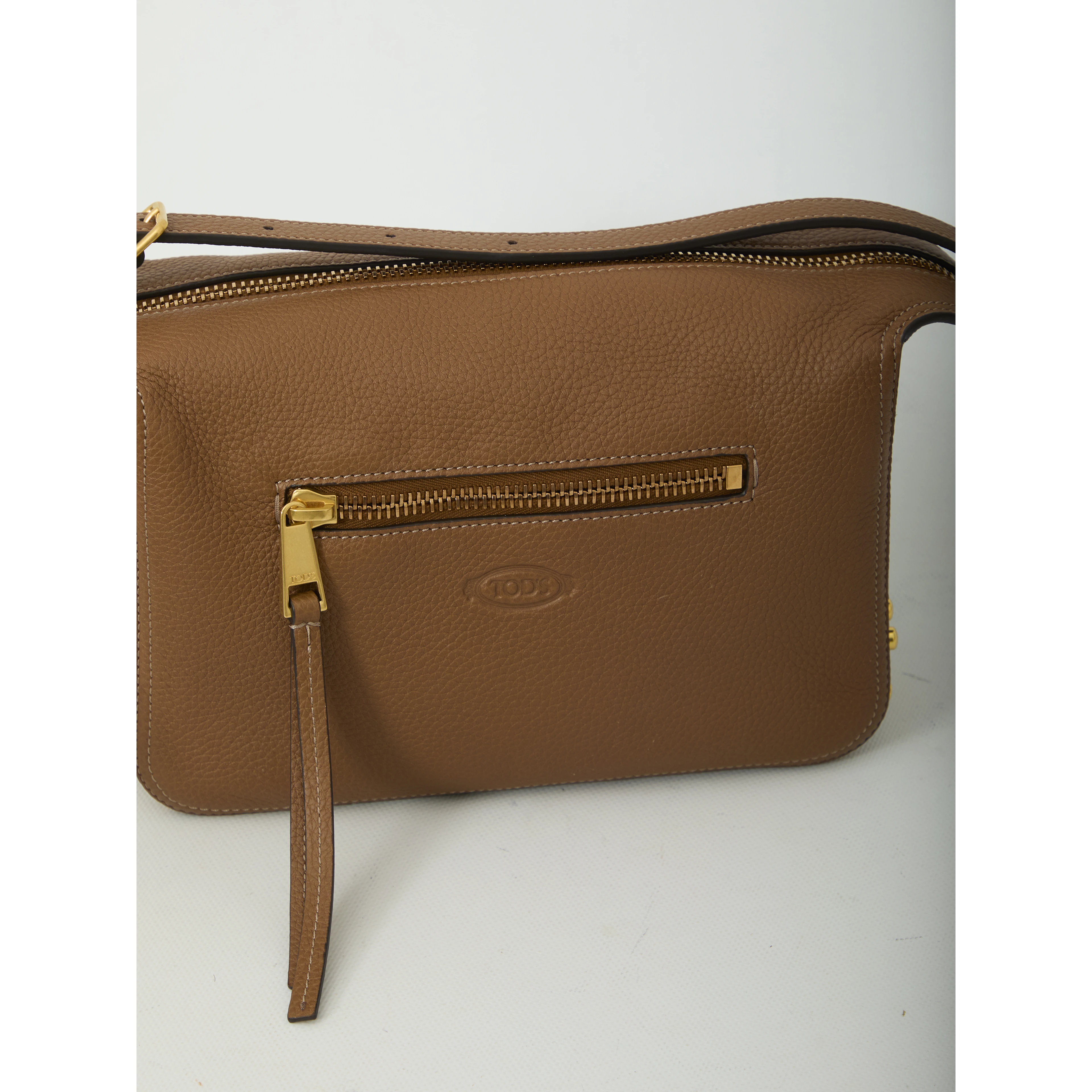 Metal Dots mini leather bag