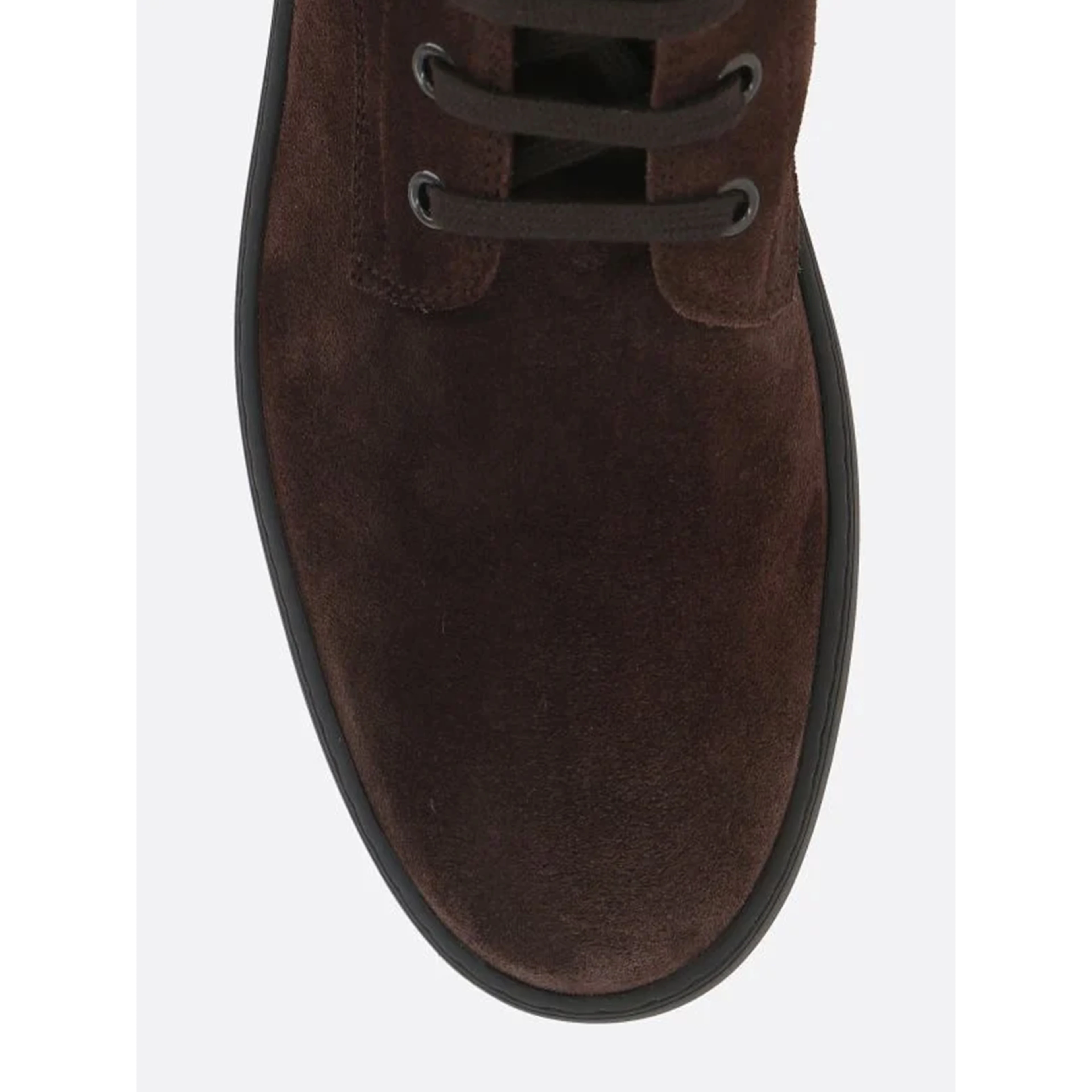 Winter ankle boot with rubber studs in suede leather