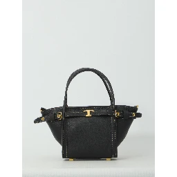 Mini leather shopping bag