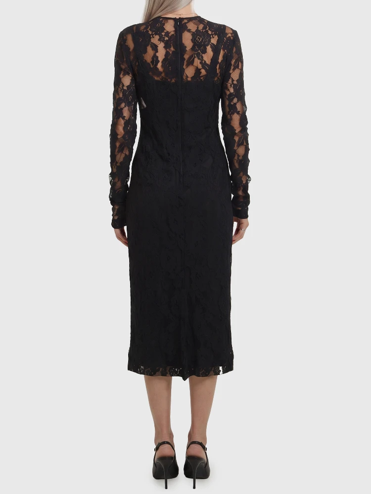 Black midi lace dress alternative
