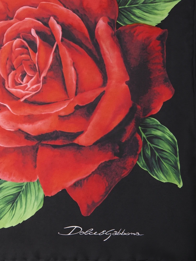 Printed silk twill scarf alternative