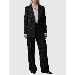 Double-breasted chalk stripe jacket