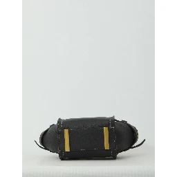 Mini leather shopping bag