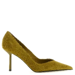 Bicolor Lambskin High Heel Pumps