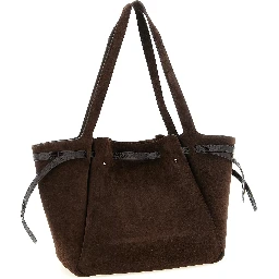 Brown Bovine Leather Tote Bag