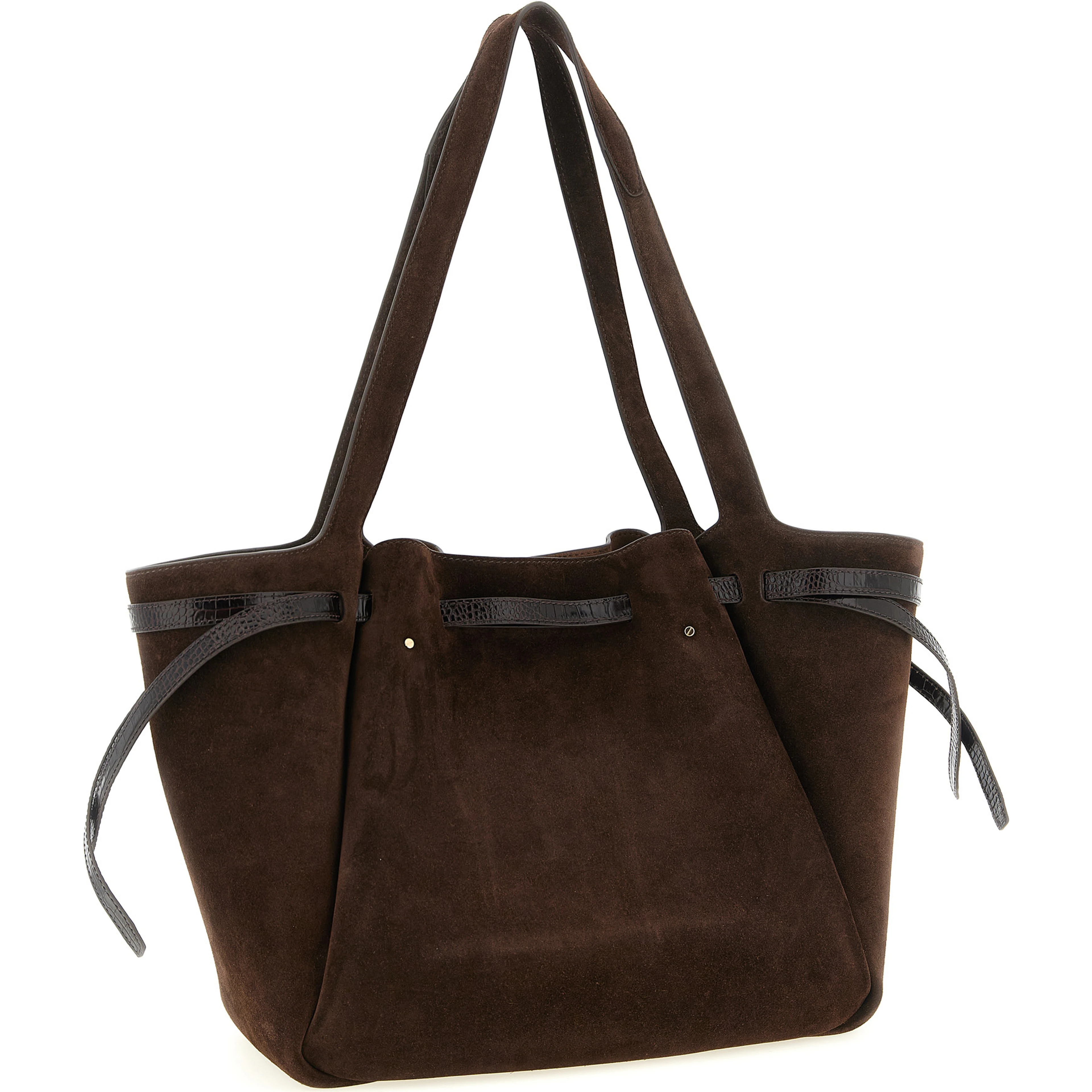 Brown Bovine Leather Tote Bag