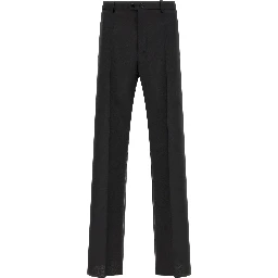 Black Virgin Wool Dress Pants