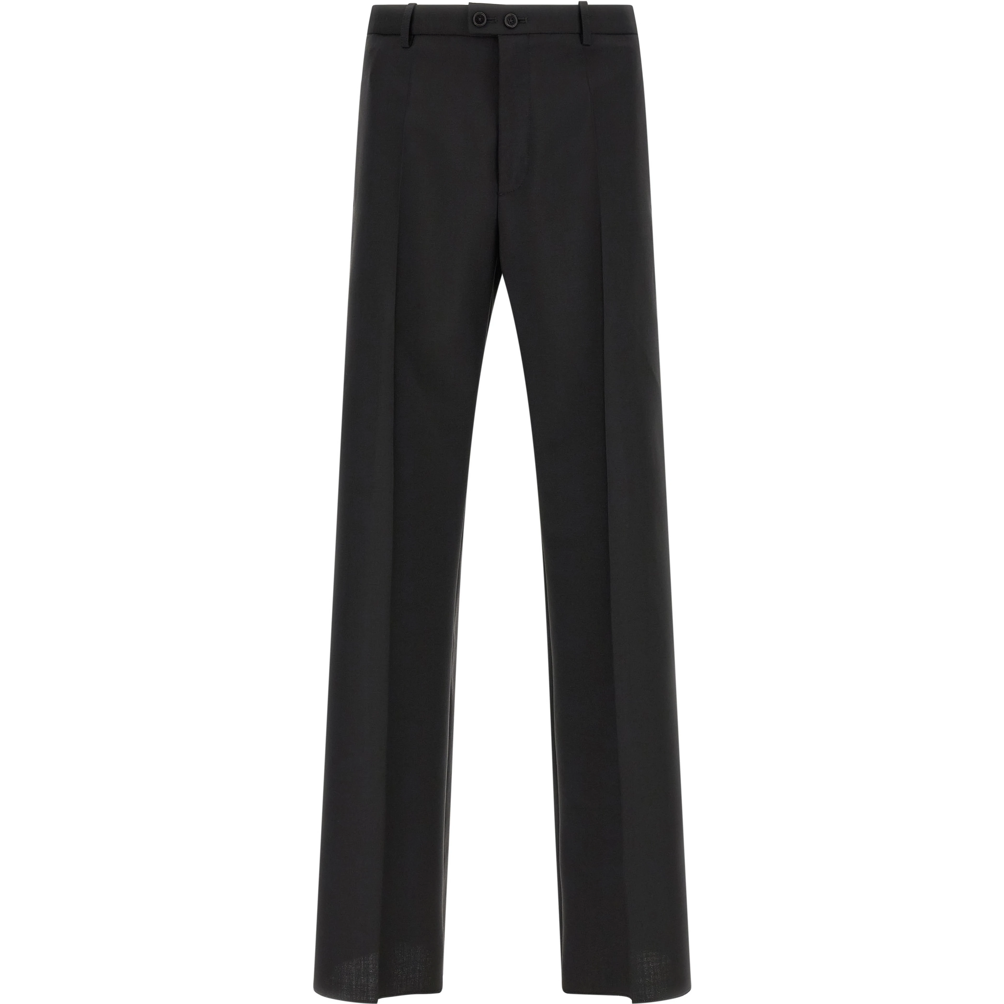 Black Virgin Wool Dress Pants