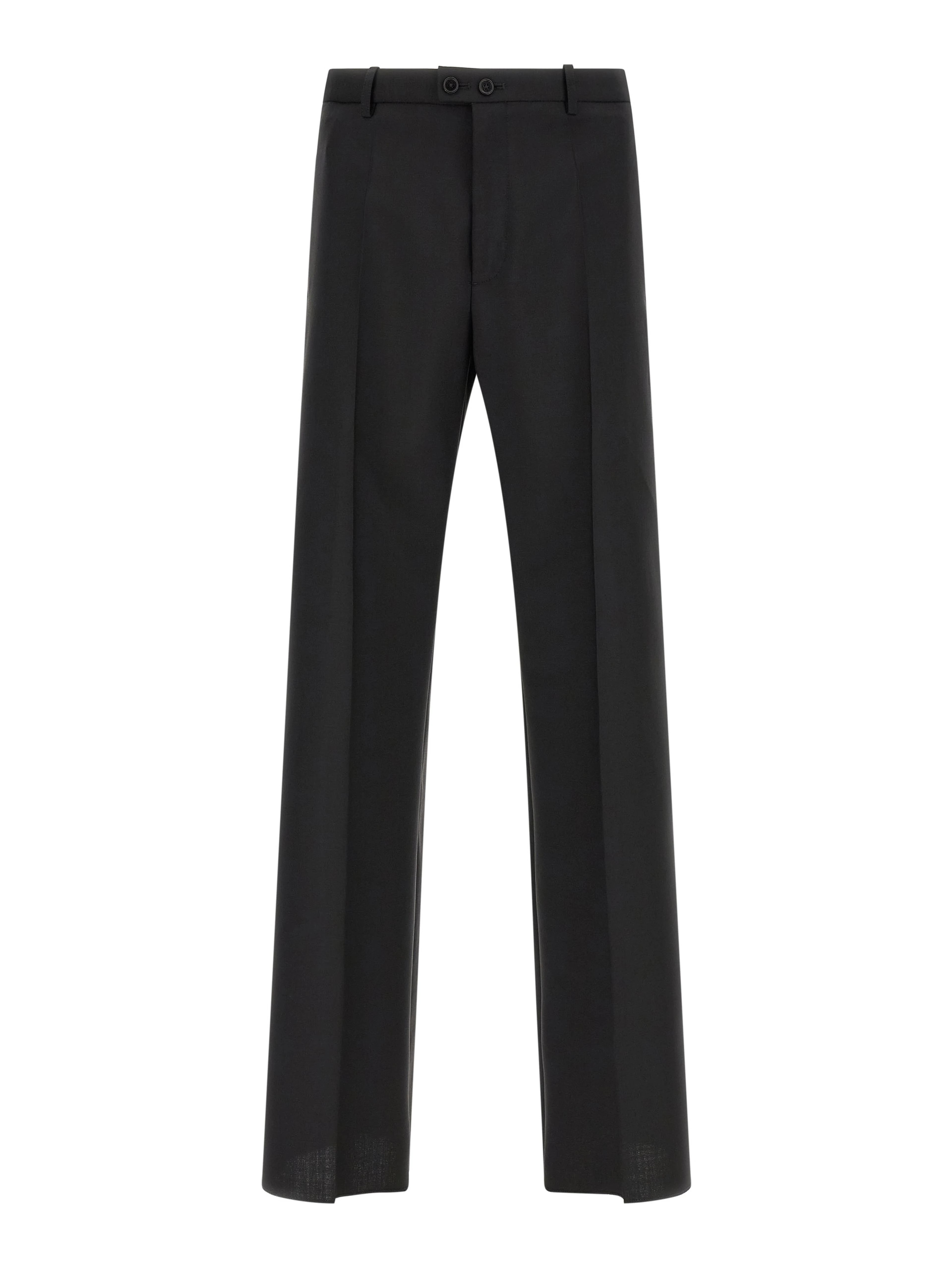Black Virgin Wool Dress Pants