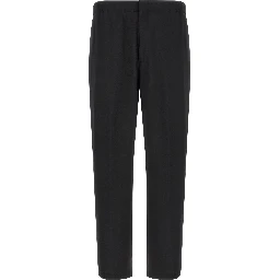 Black Virgin Wool Dress Pants