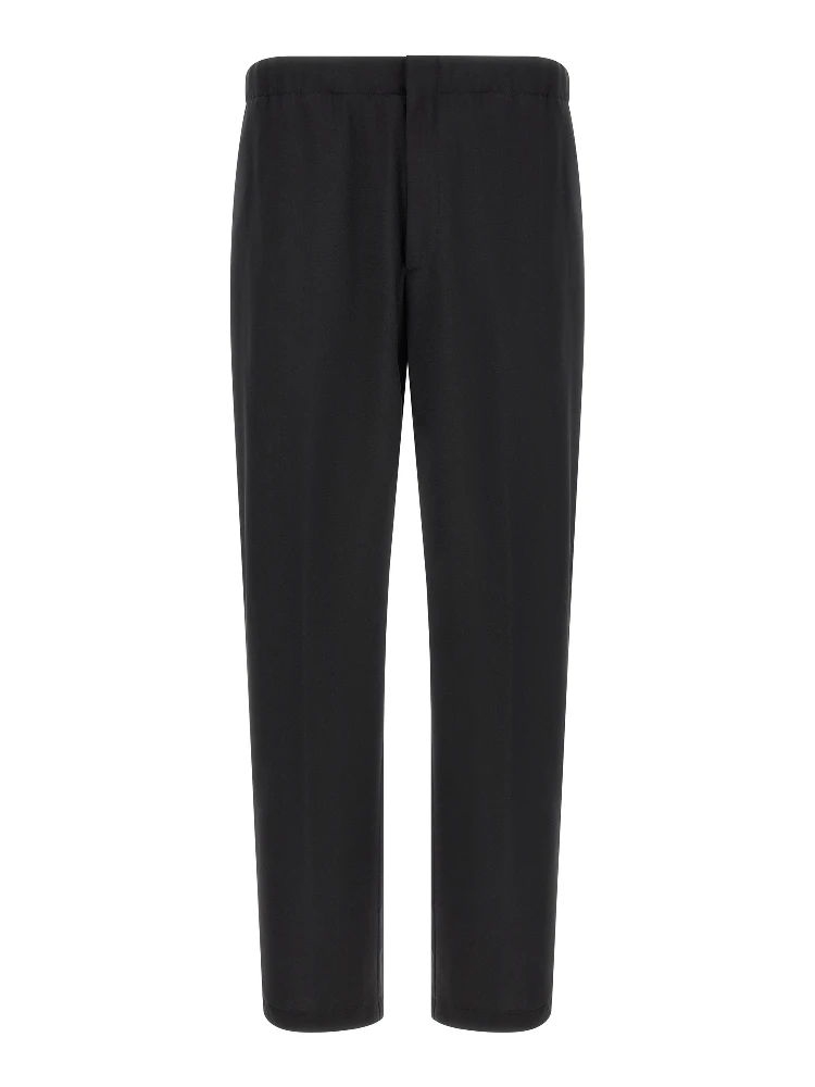 Black Virgin Wool Dress Pants