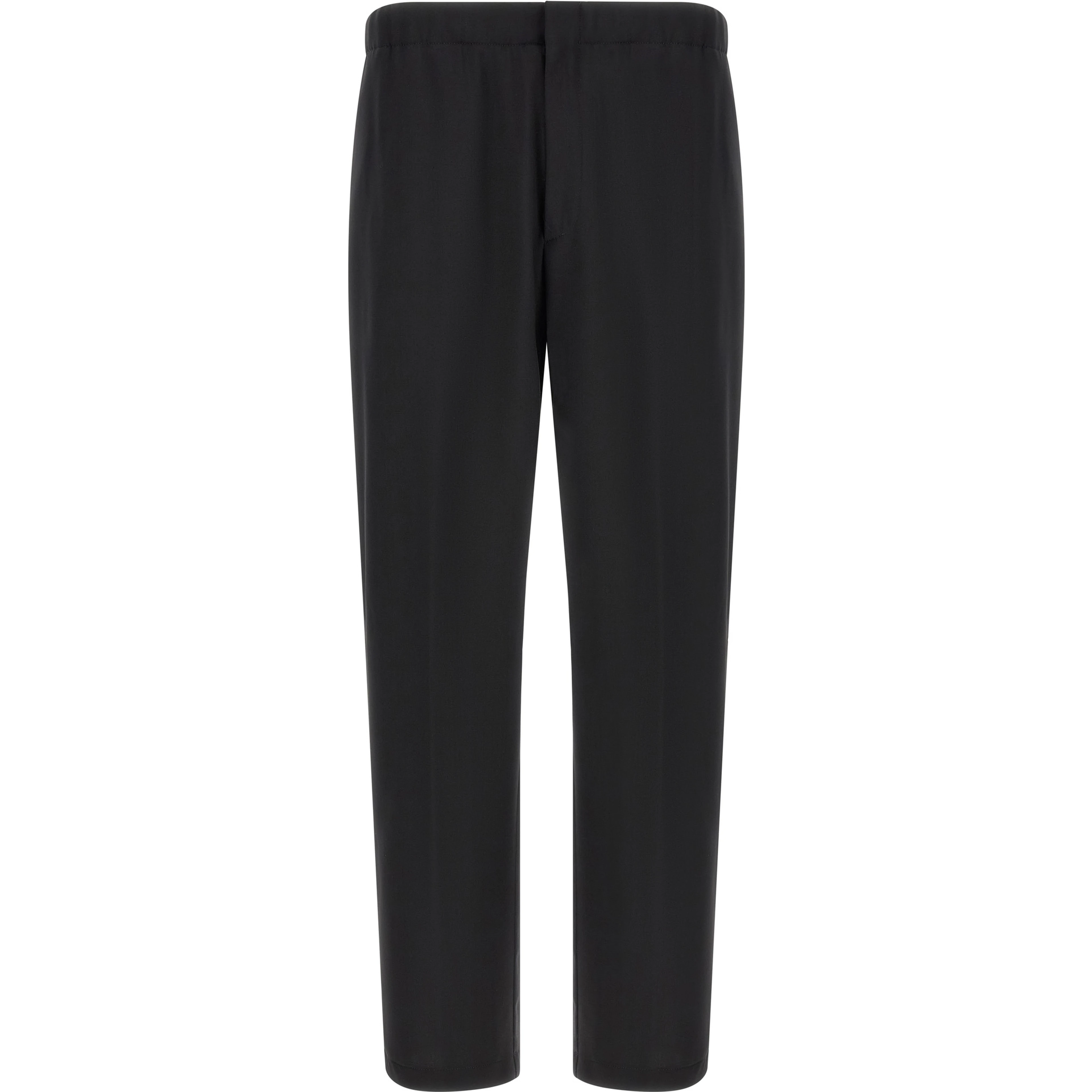 Black Virgin Wool Dress Pants