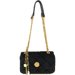 Black Polyester Crossbody Bag
