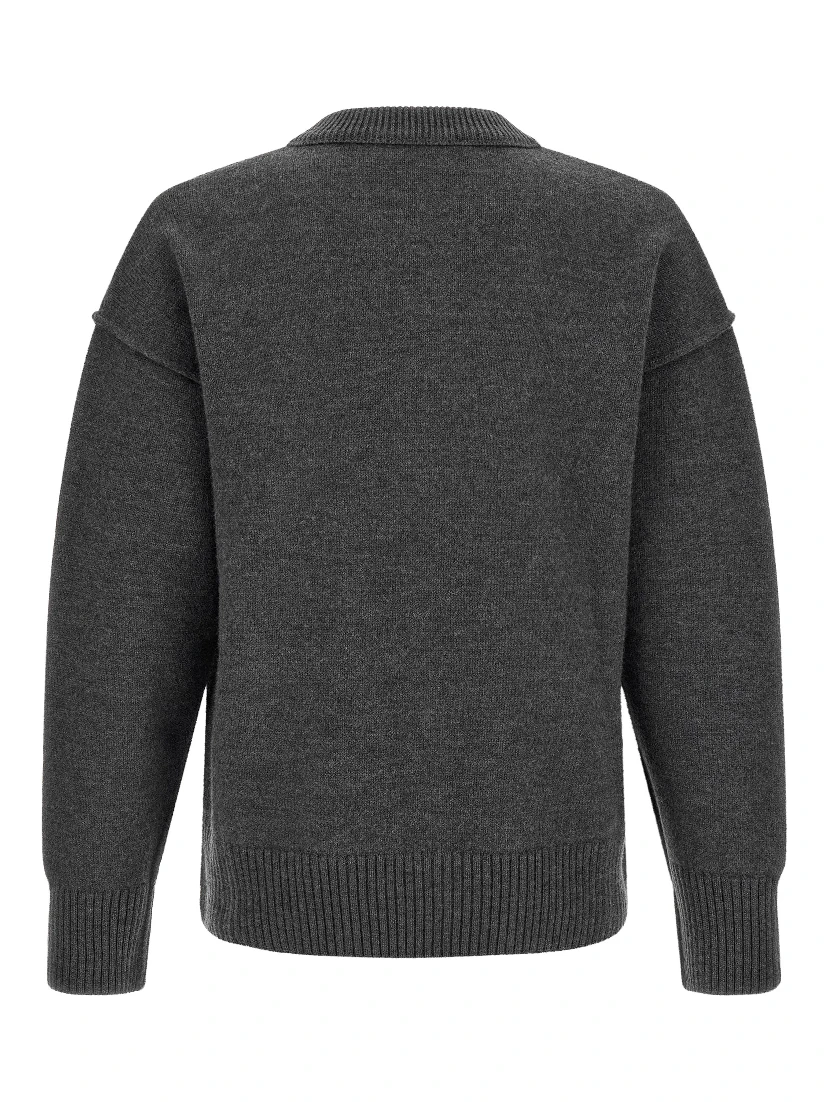 Gray Wool Cardigan