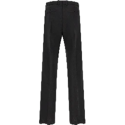 Black Virgin Wool Dress Pants
