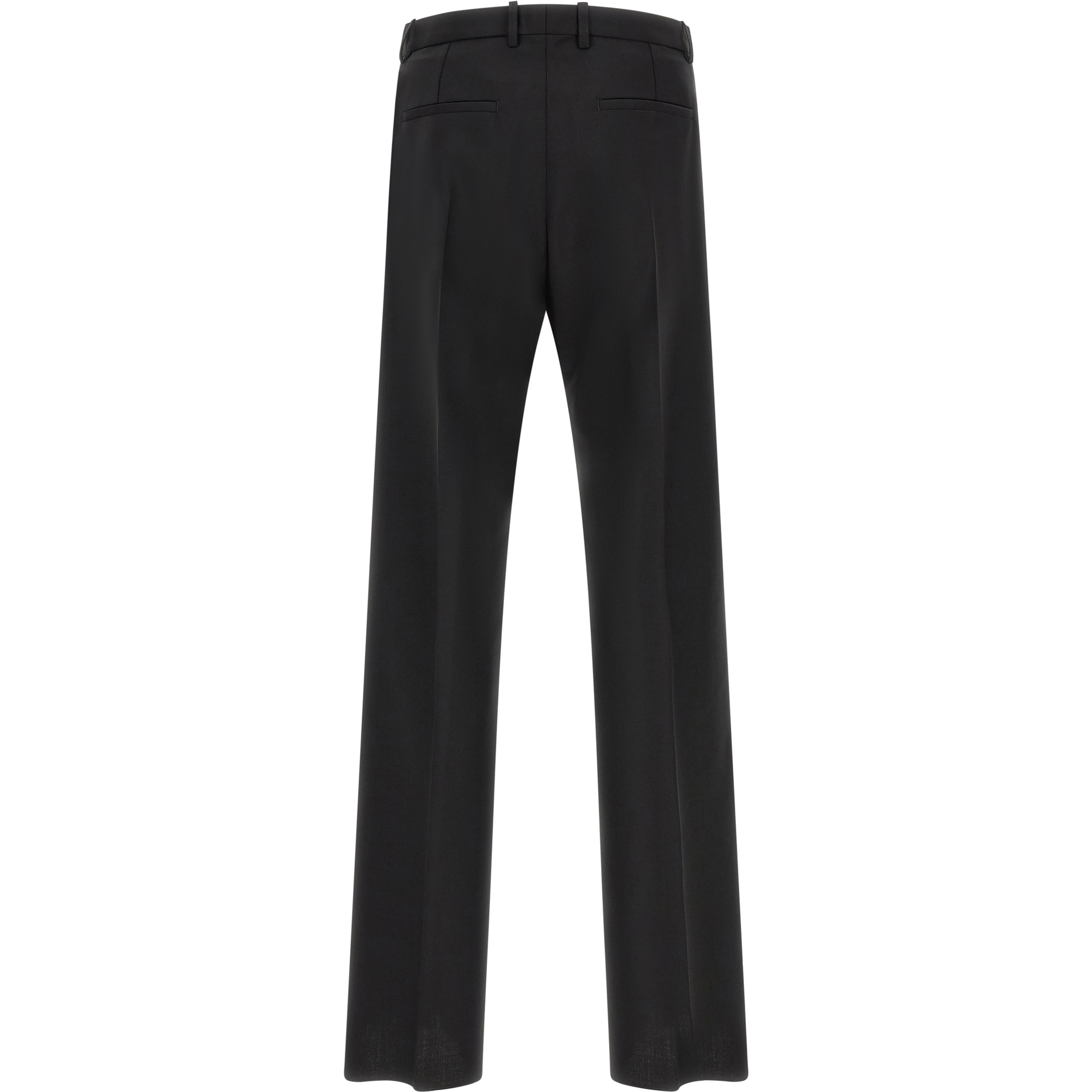 Black Virgin Wool Dress Pants