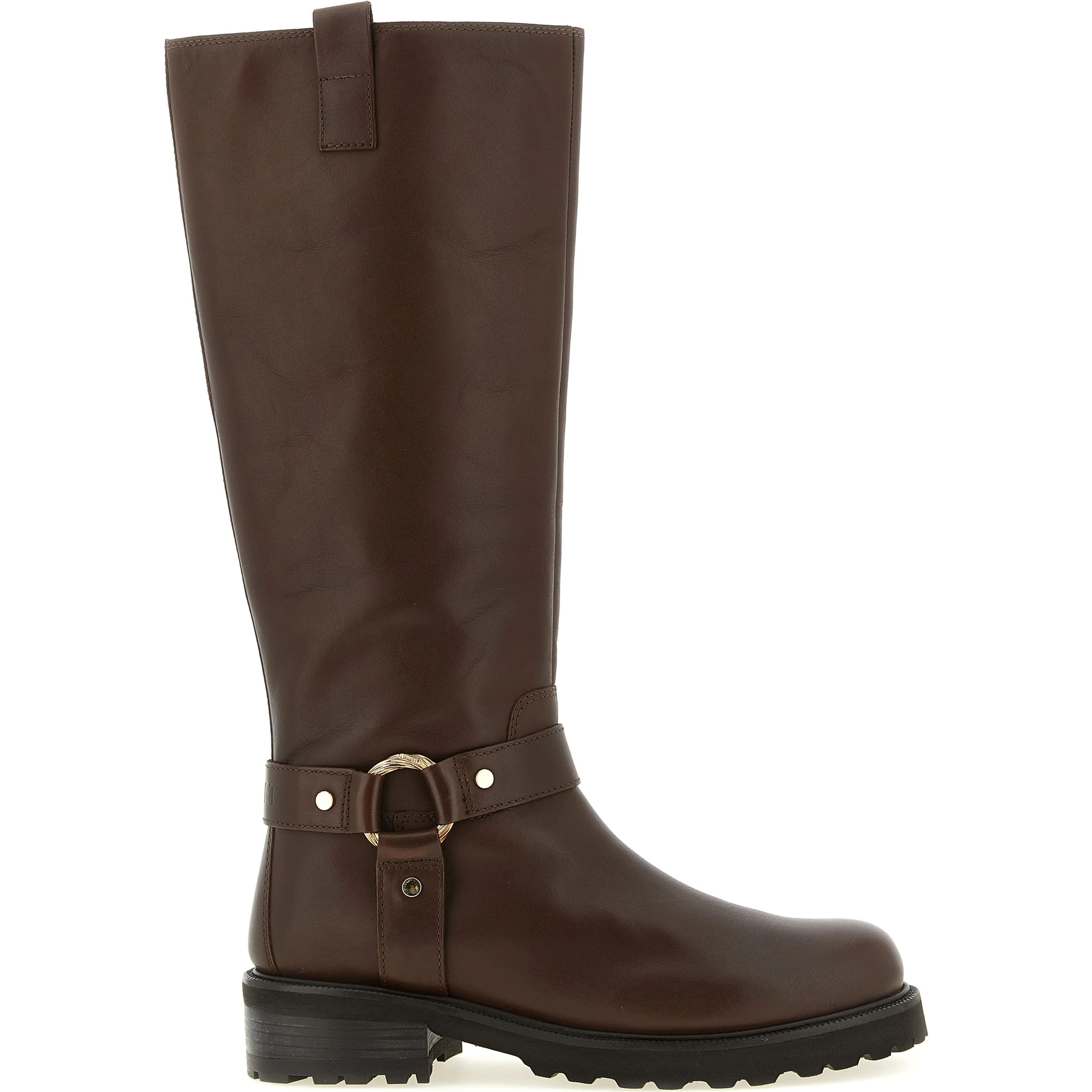 Brown Leather Over The Knee