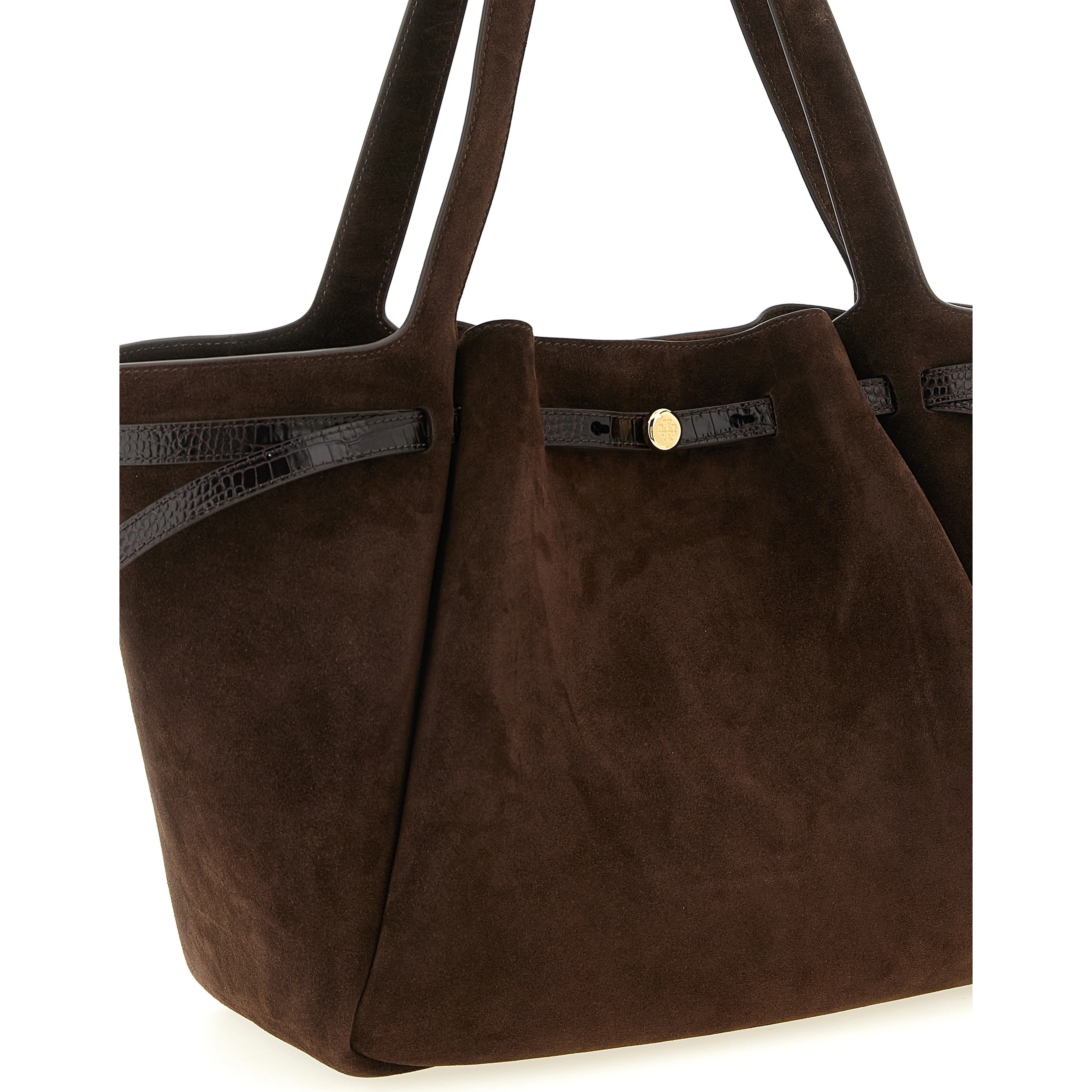 Brown Bovine Leather Tote Bag